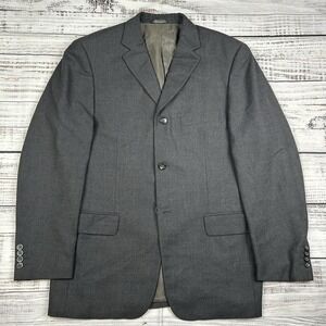 Banana Republic Blazer Sport Coat Men's Sz‎ 42R Gray Wool Stretch Italy 3 Button